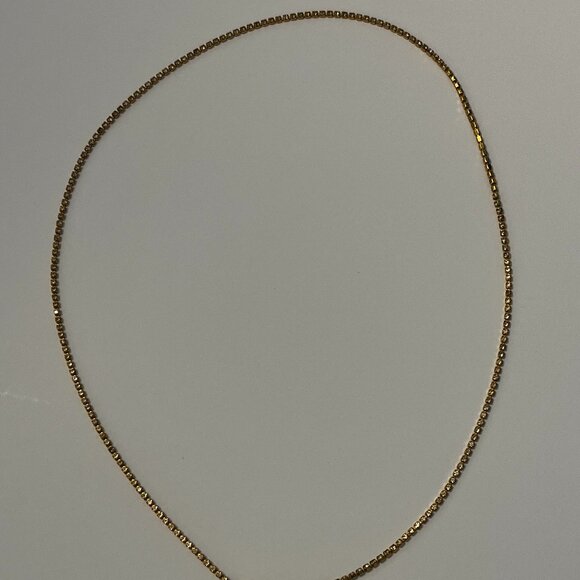 Gold-Plated Gems Necklace - Picture 2 of 4
